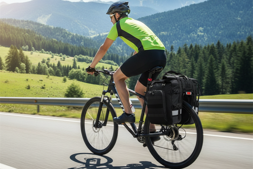 Fmosbag Custom Cycling Bag in Outdoor Riding Scene | Durable Custom Sports Bag - Fmosbag - Custom Sports Bags (cycling/camping/fitness)