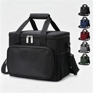 Waterproof Cooler Bag for Beach, Black Insulated Beach Tote with 5 Color Options and Adjustable Shoulder Strap - Fmosbag - Custom Sports Bags (cycling/camping/fitness)