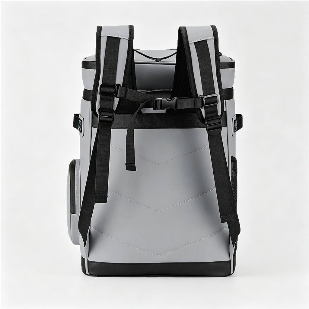 Ergonomic Breathable Back System | Picnic Cooler Backpack - Fmosbag - Custom Sports Bags (cycling/camping/fitness) Cooler Bag Backpack for Picnic, Ergonomic Padded Back Panel and Adjustable Shoulder Straps Rear View - Fmosbag - Custom Sports Bags (cycling/camping/fitness)