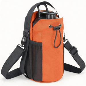 Magnetic Water Bottle Holder Fmosbag 600d Waterproof Orange Black with Adjustable Shoulder Strap - Fmosbag - Custom Sports Bags (cycling/camping/fitness)