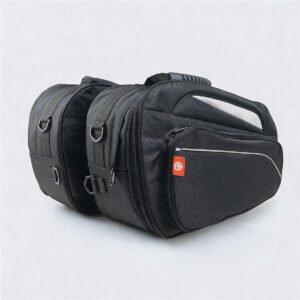 Motorcycle Saddle Bag for Universal Fit, Black 1680d Oxford Motorcycle Touring Side Saddle Bags Pair - Fmosbag - Custom Sports Bags (cycling/camping/fitness)