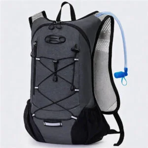 Cycling Hydration Backpack for Mountain Biking 12l Vest Pack - Fmosbag - Oem Bag Manufacturer & Custom Bag Factory Grey Cycling Hydration Backpack for Mountain Biking, 12l Lightweight Vest Pack with 2l Water Bladder Tube - Fmosbag - Oem Bag Manufacturer & Custom Bag Factory