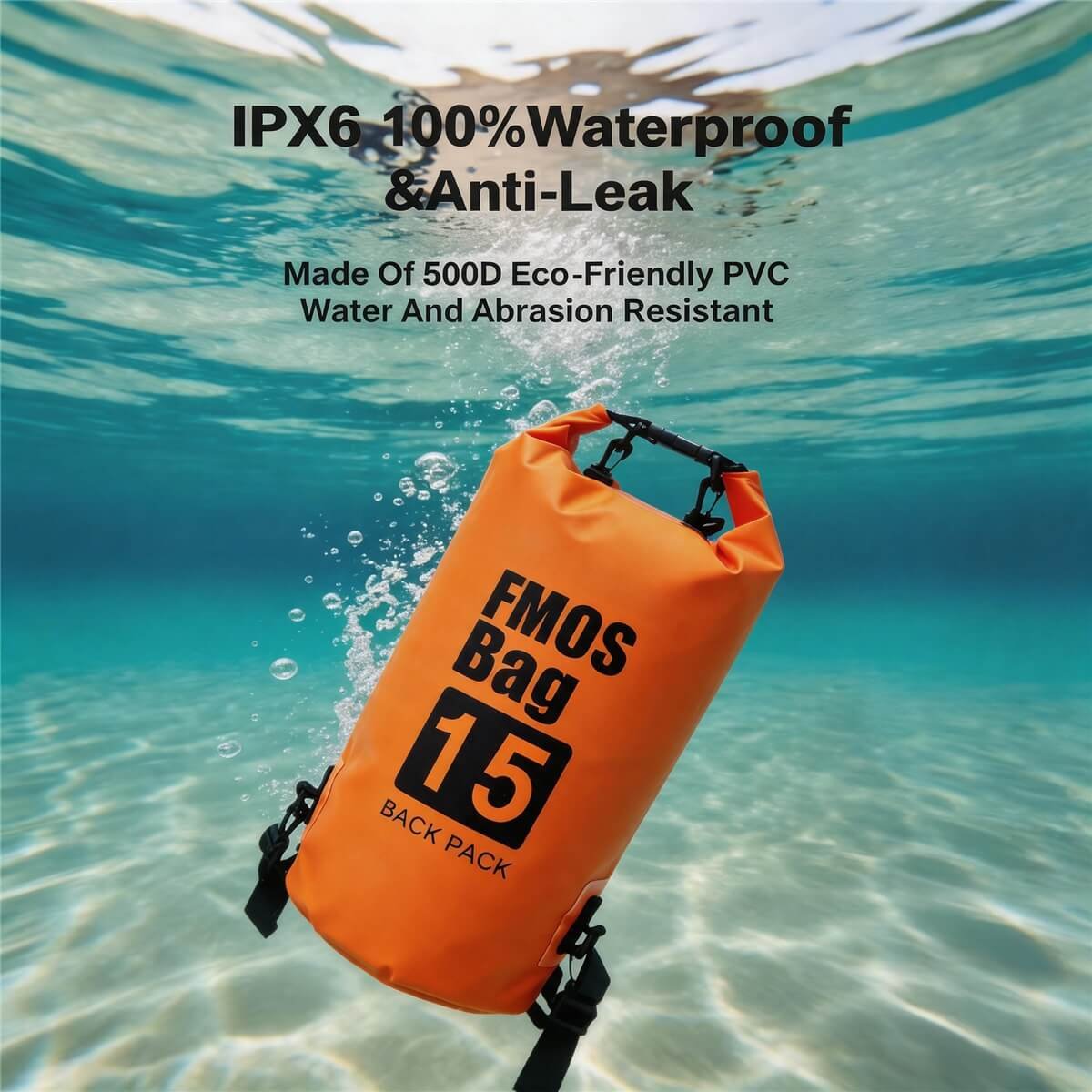 Ipx6 Waterproof Dry Bags for Camping Underwater Performance - Fmosbag - Oem Bag Manufacturer & Custom Bag Factory Fmosbag Waterproof Dry Bags for Camping Underwater Test Ipx6 Leak‑proof 500d Pvc Dry Sack - Fmosbag - Oem Bag Manufacturer & Custom Bag Factory