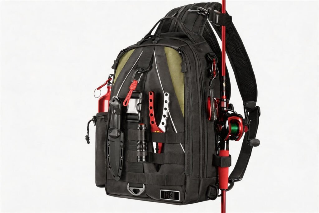 Saltwater Fishing Bag Hardware Supplier - Fmosbag - Oem Bag Manufacturer & Custom Bag Factory - Fmosbag - Oem Bag Manufacturer & Custom Bag Factory Saltwater Fishing Bag with Anti-corrosion Zipper and Molle Tool Holders - Fmosbag - Oem Bag Manufacturer & Custom Bag Factory - Fmosbag - Oem Bag Manufacturer & Custom Bag Factory