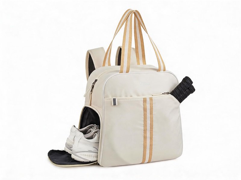 Custom Women's Pickleball Tote Bags - Fmosbag - Oem Bag Manufacturer & Custom Bag Factory - Fmosbag - Oem Bag Manufacturer & Custom Bag Factory Women's Pickleball Tote Bag with Insulated Cooler Pocket and Paddle Sleeves - Fmosbag - Oem Bag Manufacturer & Custom Bag Factory - Fmosbag - Oem Bag Manufacturer & Custom Bag Factory