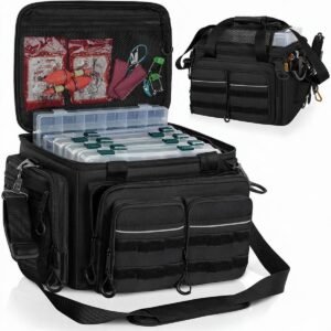 Fishing Tackle Bags with 3600 Trays and Lid Mesh Storage | Fmosbag - Fmosbag - Oem Bag Manufacturer & Custom Bag Factory Fishing Tackle Bags Open Main Compartment with Four 3600 Trays and Lid Mesh Pocket Floats Accessories - Fmosbag - Oem Bag Manufacturer & Custom Bag Factory